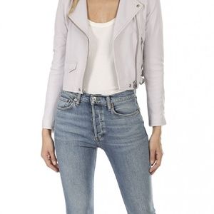 (NWOT) IRO Asheville Leather Jacket (Lavender)